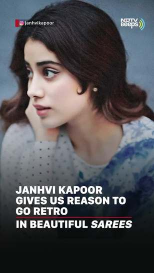 Janhvi Kapoor Gives Us Reason To Go Retro In Beautiful Sarees